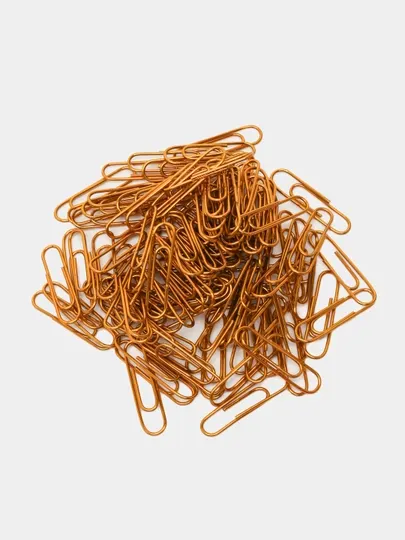 Скрепки канцелярские Глобус Quality С28-100 З, L28 мм, золотые, евробокс, 100 шт
