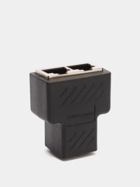 Соединитель LAN кабеля RJ45 - RJ45 для разветвитель двух компьютерных кабелей