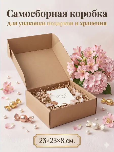 Сима-Ленд & UPAK LAND Подарочная крафт коробка