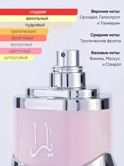 Духи женские стойкие Lattafa Yara, 100 мл