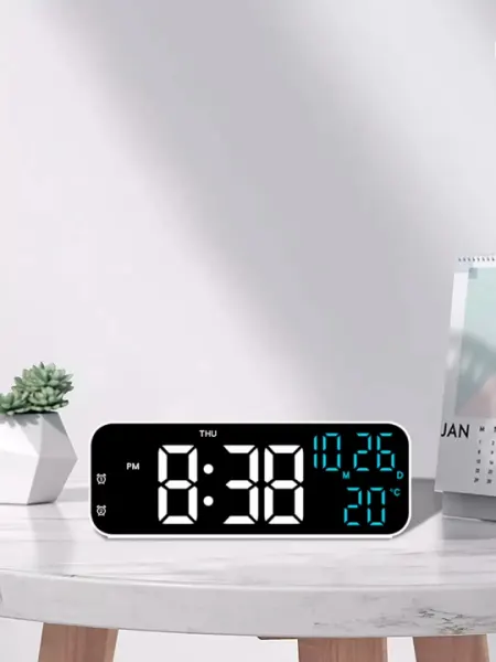 Часы современные, многофункциональные, LED настольные часы, электронные часы с будильником
