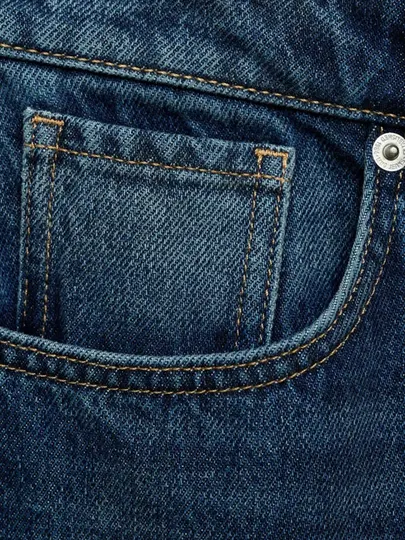 Брюки Wide Leg, джинсовые, женские