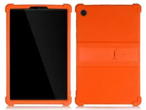 Ударопрочный чехол-бампер-пенал MyPads для Lenovo Tab M10 + Plus TB-X606F/M, Леново Таб М10 Плюс оранжевый