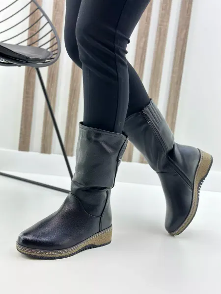 Letsgo Shoes Сапоги экокожа зимние сплошная платформа