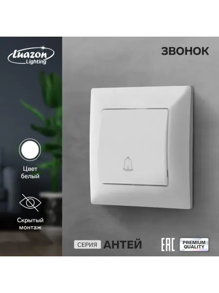 Luazon Lighting Скрытый дверной звонок белый "Антей"