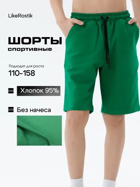 LikeRostik Шорты спортивные на физкультуру летние