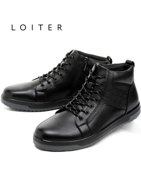 Loiter Ботинки мужские зимние натуральная кожа