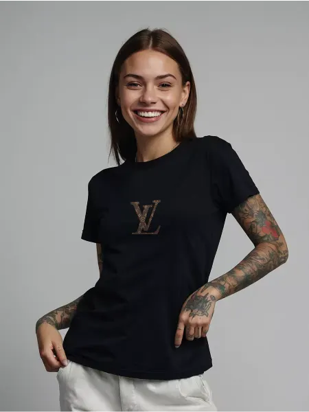 LOUIS VUITTON Футболка с рисунком Луи Витон