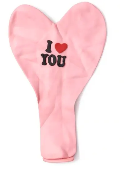 Латексный шар в форме сердца “I Love You”