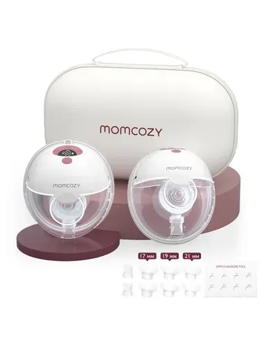 Молокоотсос Momcozy M5 Мамкози беспроводной электрический портативный 2 шт цвет красный
