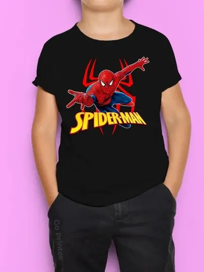 Футболка с принтом Roblox, Spider man для мальчиков и девочек