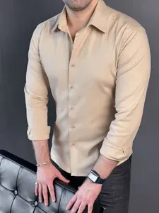 Stone man Рубашка с длинным рукавом хлопок