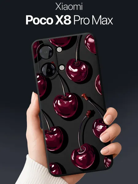 SCDesign Чехол на Poco X8 Pro Max с вишней