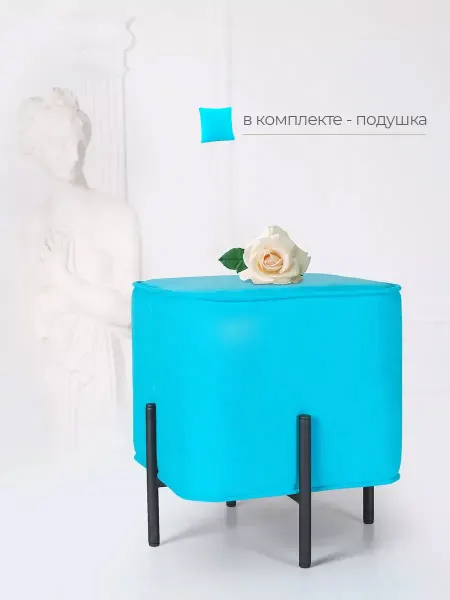SAMOYLOV MEBEL Пуфик для туалетного столика с мебельной подушкой