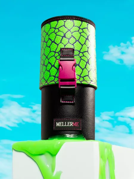 MELLERME Тубус для кистей для макияжа кожаный