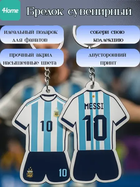 Сувенирные брелоки для футбольных фанатов MESSI
