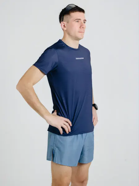 NoName футболка спортивная MILER T-SHIRT SS UX STEEL BLUE