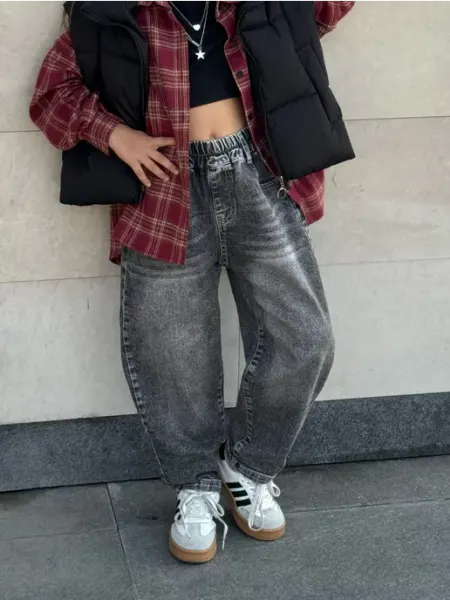 MiliBo_wear Джинсы багги широкие подростковые