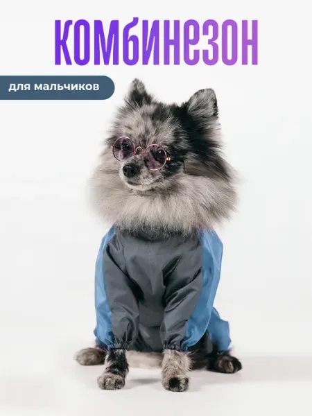 MiloPets Дождевик для собак мелких пород комбинезон