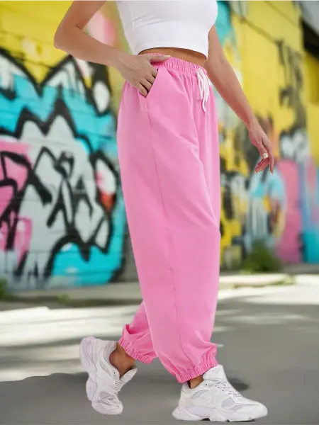 MiMo Style Спортивные штаны женские широкие джоггеры для танцев