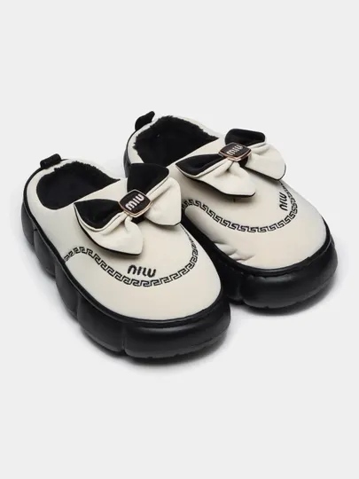 Домашние тапочки Miu, на высокой подошве