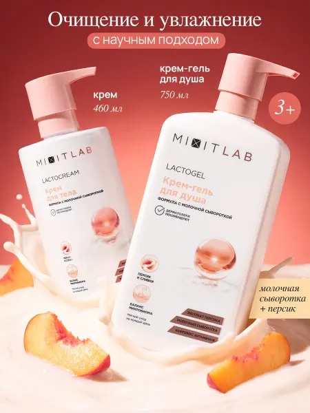 MIXIT Набор увлажняющий гель для душа и крем для тела