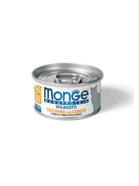 Monge Monoprotein мясные хлопья из индейки с морковью 80гр