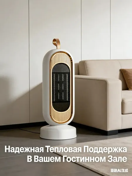 Monlan Компактный обогреватель для дома белый
