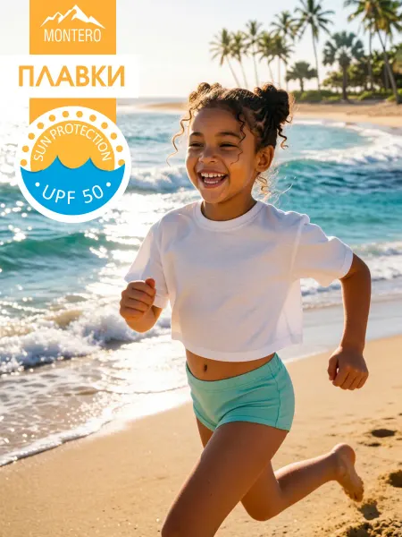 Montero outdoor Плавки шорты детские для бассейна и пляжа Sun protection