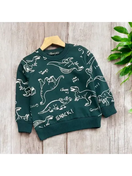 MOONIE SHOP Свитшот базовый трикотажный детский с начесом