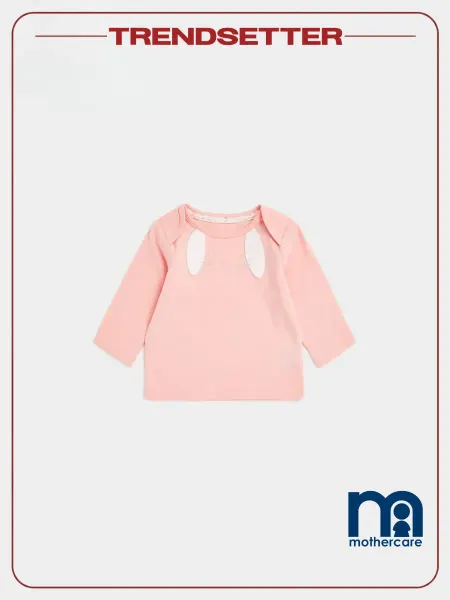 Mothercare Лонгслив для малышей новорожденных с принтом Зайчик
