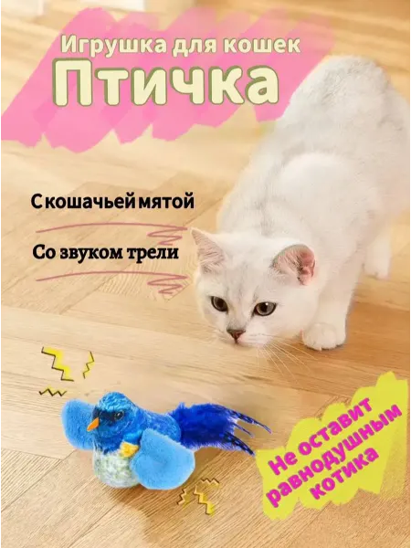 Murrrmolly Игрушка для кошек Птичка