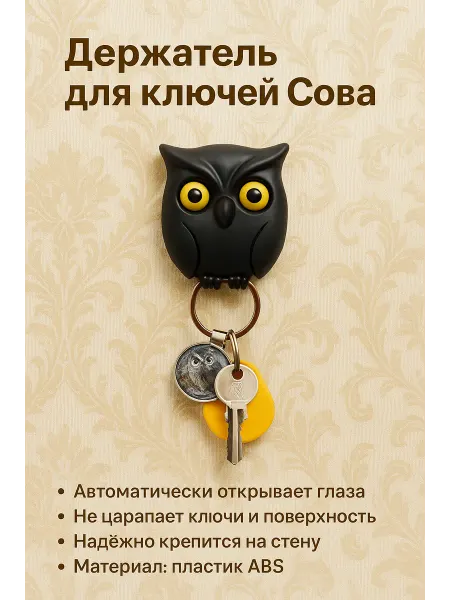 NAIL'KA Ключница органайзер Сова настенная