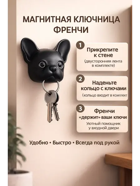 NAIL'KA Магнитная ключница Френчи настенная для ключей