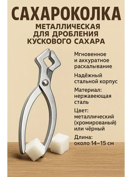 NAMA.ST Сахароколка щипцы кусачки для колки сахара и соли