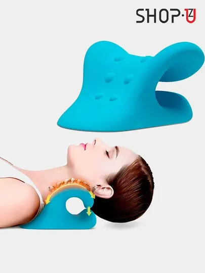 Анатомическая ортопедическая подушка-тренажер для шеи, Neck Stretcher