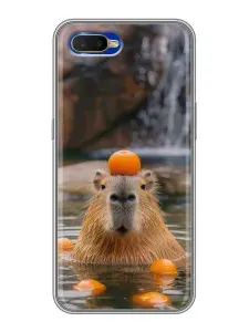 Чехол для OPPO RX17 Neo с принтом Смешные капибары на Оппо РХ17 Нео