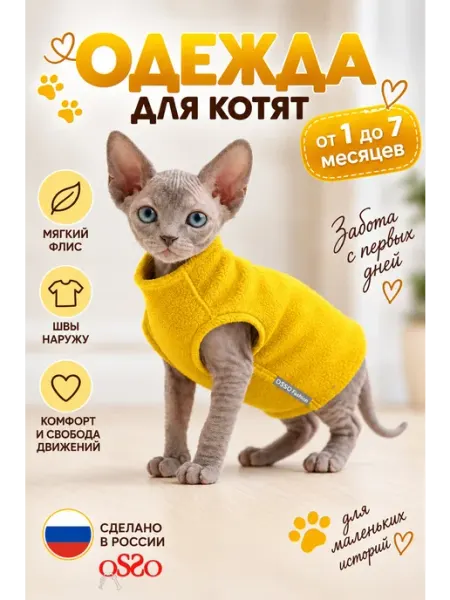 OSSO-fashion Одежда для котят сфинкс