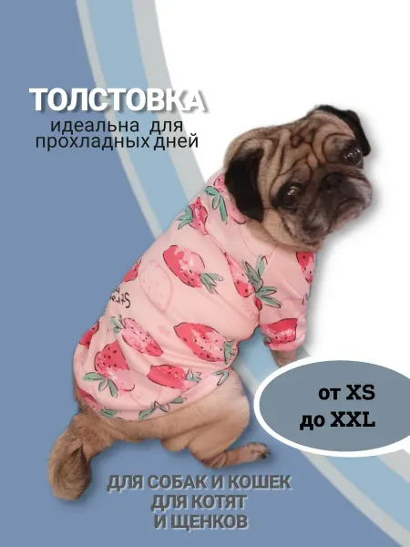 OTANUKI Толстовка одежда для кошек и собак средних