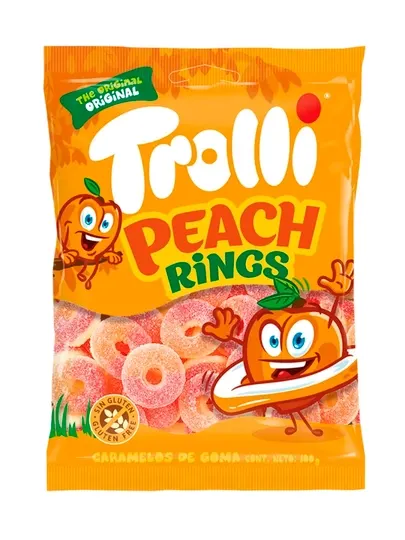Мармелад "Trolli" Peach Rings, "Персиков.кольца", 100 гр