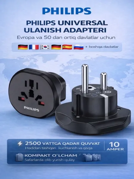 Адаптер PHILIPS — подключай всё без ограничений!