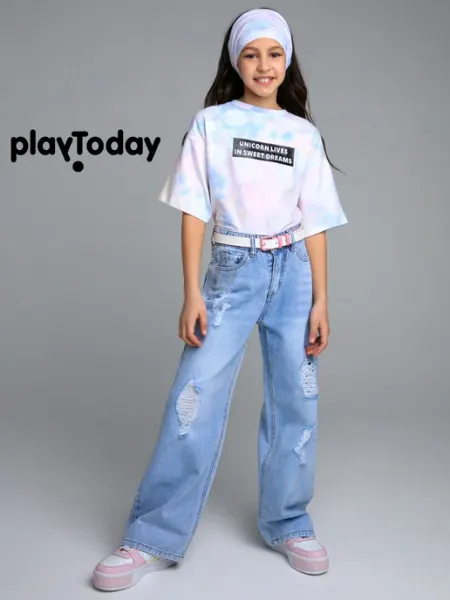 PlayToday Джинсы широкие для подростка