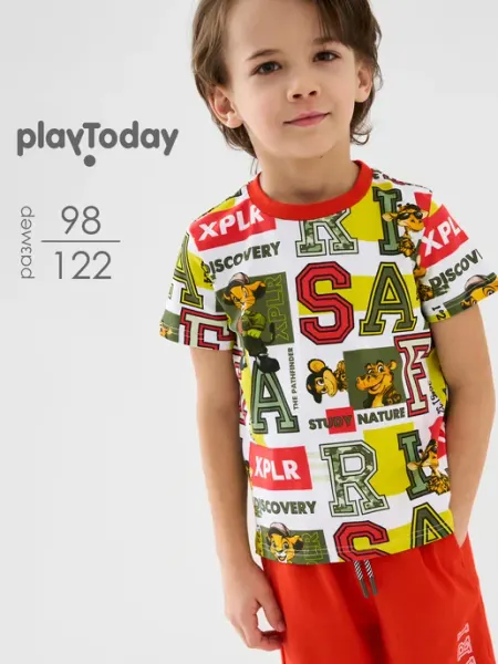 PlayToday Футболка детская хлопковая в садик