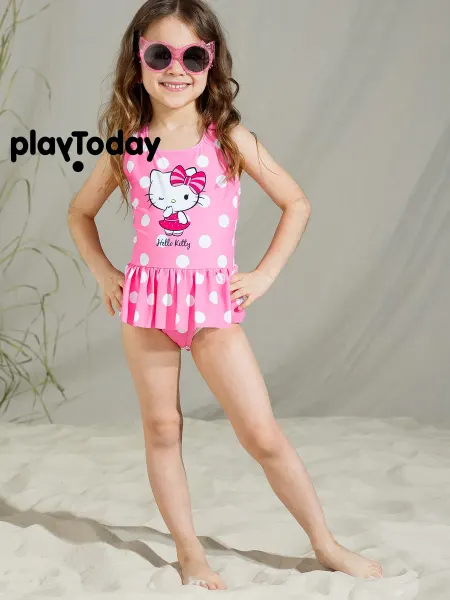 PlayToday Купальник слитный детский Хелло Китти