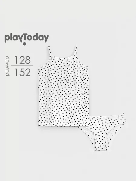 PlayToday Комплект белья майка и трусы хлопковые подростковые