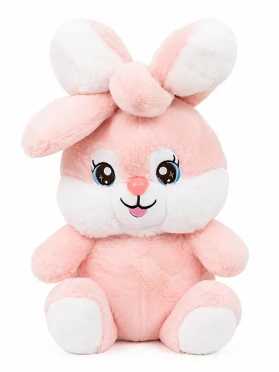 Набор мягких зайчиков, белый и розовый plush кролик, подарочная игрушка