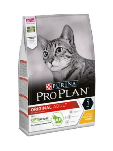 Purina Proplan сухой корм для взрослых кошек курица 10 кг