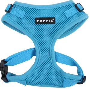 Шлейка для собак PUPPIA "Ritefit", голубая, M (Южная Корея)