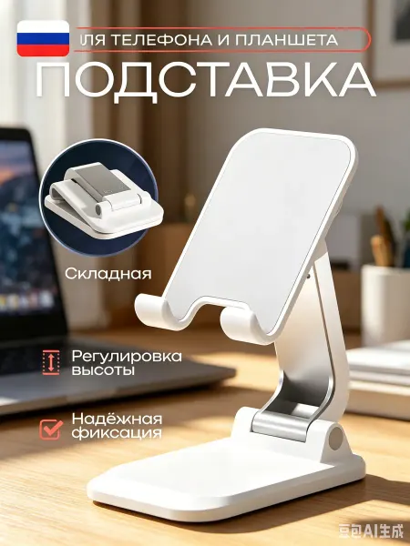 Q7 Подставка для телефона планшета на стол складная настольная