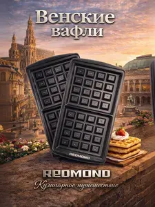Панель "Венские вафли" для мультипекаря редмонд (форма для выпечки вафель) RAMB-02